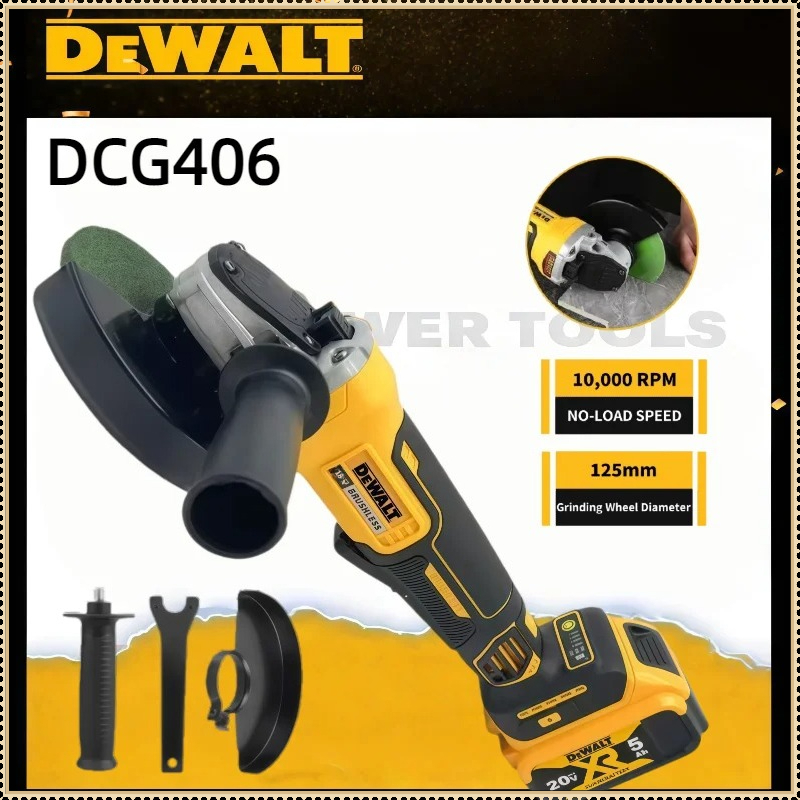 Woodworking Ai - Dewalt DCG406 125MM Bürstenloser Winkelschleifer 9000