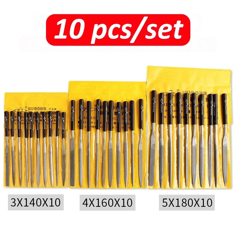 Woodworking Files And Rasps - WEELEE 10-teiliges Metall-Nadelfeilen-Set Holzraspeln Handpolierwerkzeuge für
