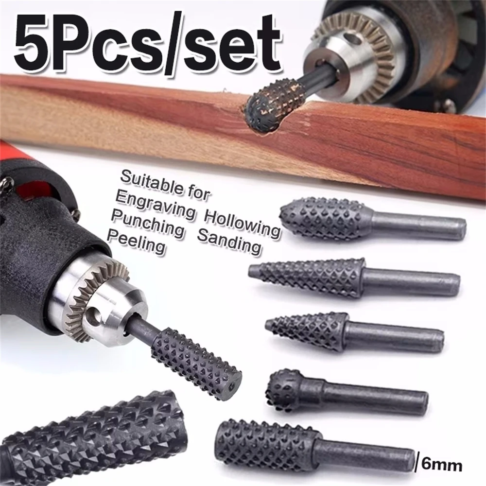 Woodworking Files And Rasps - 5PCS Rotary Handwerk Dateien Rotary Raspel