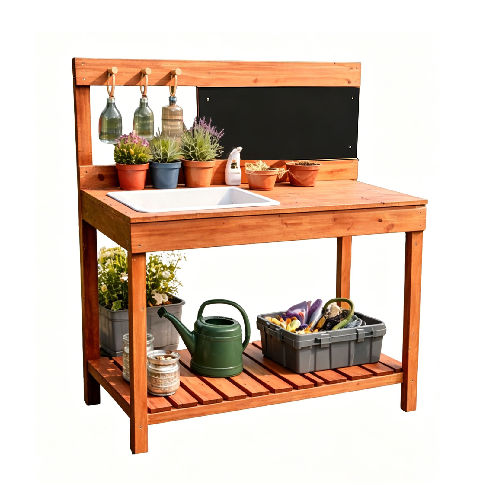 Woodworking For Kids - Holz-Pflanztische für Kinder, Garten-Arbeitstische für drinnen