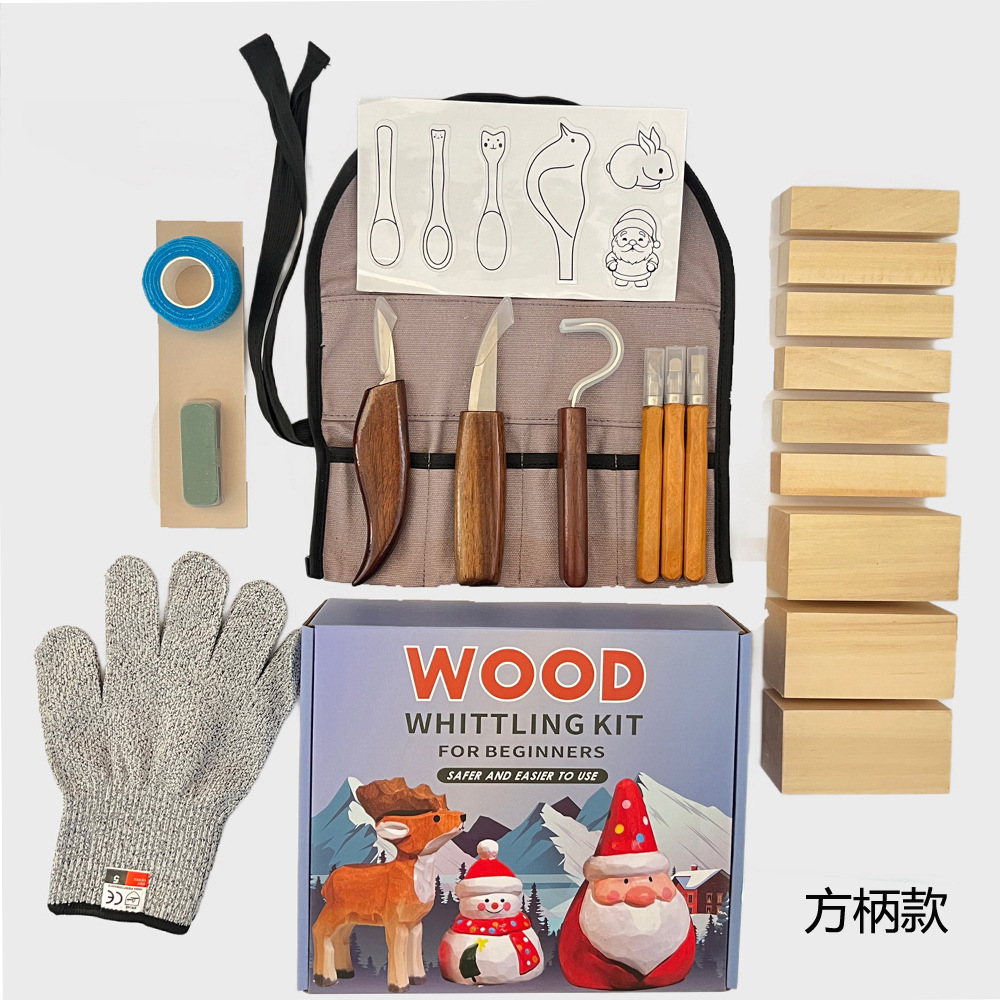 Woodworking Box - Schnitzmesser, Geschenkbox-Set, 21-teiliges Holzschnitzmesser-Set für Holzformung,