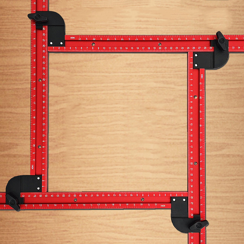 Woodworking Ai - 59cm einstellbare quadratische Fräser schablonen führung,