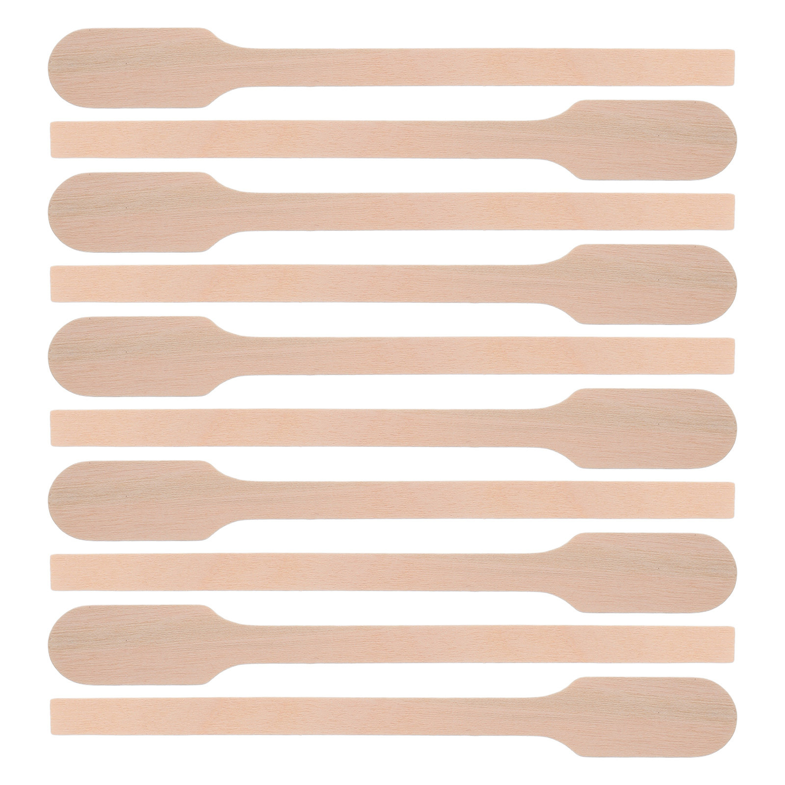 Woodworking Easy Projects - 200 Stück Holz-Rührstäbchen 5 Zoll Flaches