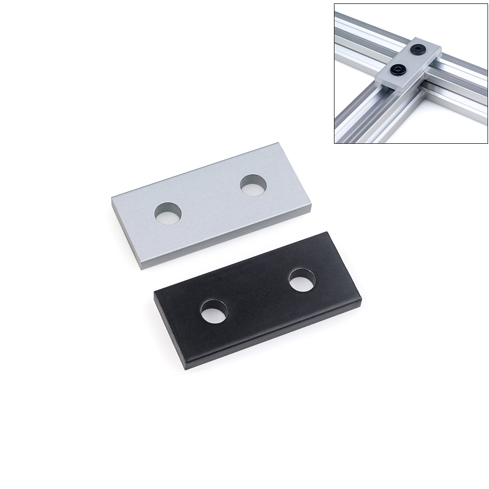 Woodworking Ai - 10 Stück Openbuilds 2-Loch-Verbindungsstreifenplatte für Aluminium-Extrusionsprofile