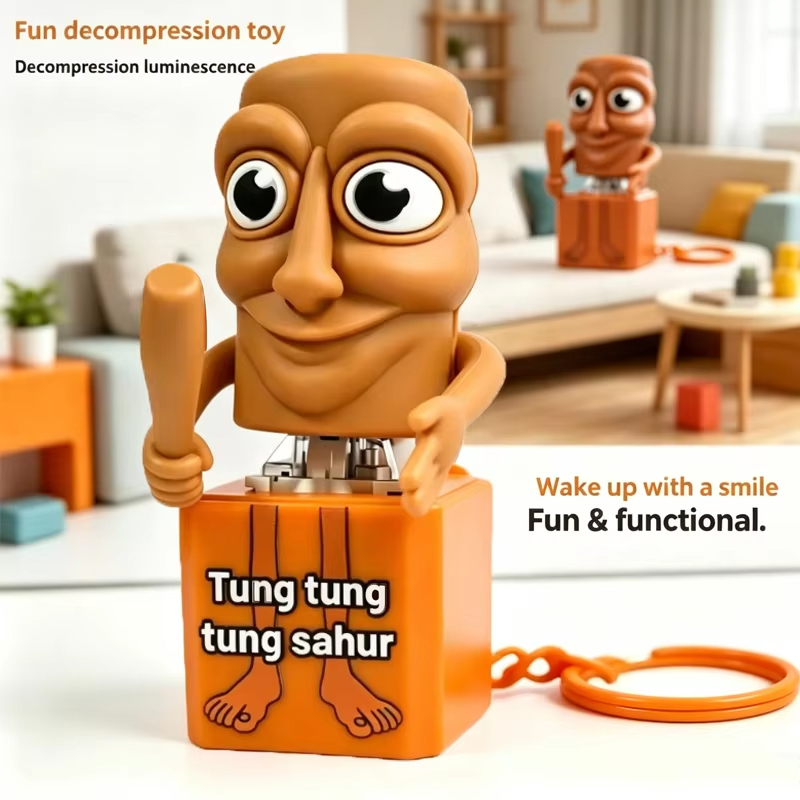 Woodworking For Kids - Neuer Tung Tung Tung Sahur Schlüsselanhänger