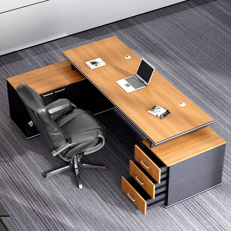 Furniture And Woodworking - Hochwertige Büromöbel Luxuriöser Chef-Schreibtisch L-förmiger Holz-CEO-Arbeitstisch