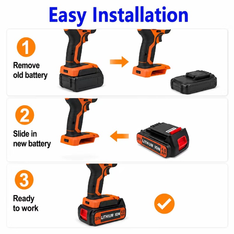 Für 3/4/6/8Ah Langzeit-Akku BL – Black+Decker Tool Cordless Bewertung und Preis