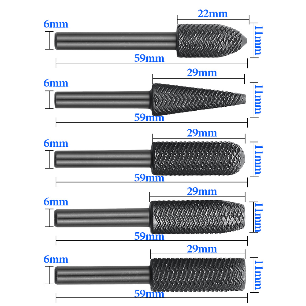 5-teiliges Doppelschnitt-Rotat – Woodworking Files And Rasps Bewertung und Preis